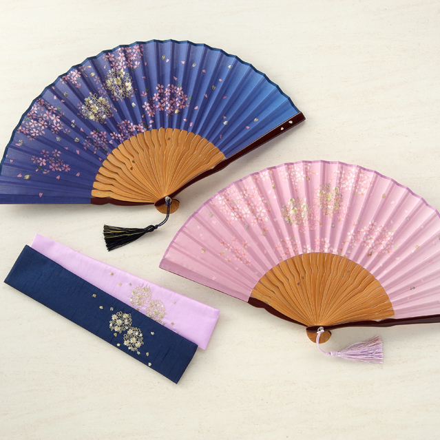 中島千波桜吹雪刺繍セット | Tamagawa Sensu（玉川扇子）のプレゼント 