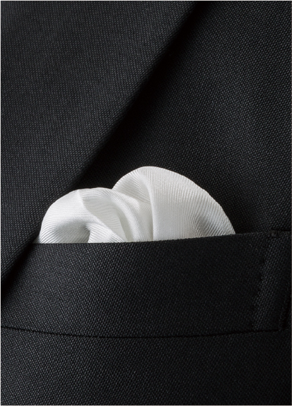 日本製 綾織 シルク 6色 ポケットチーフ ダークカラー