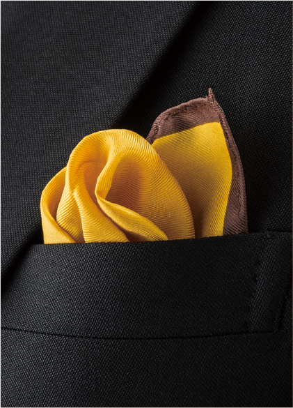 日本製 綾織 シルク 6色 ポケットチーフ ダークカラー