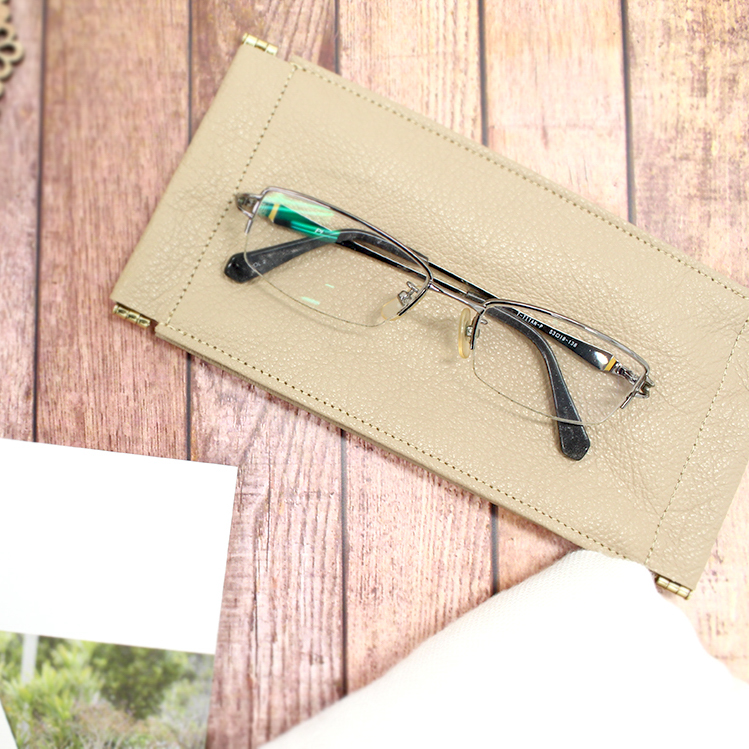 ダブルメガネレザーケース