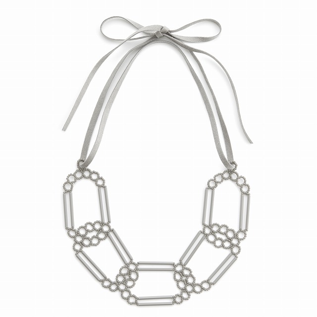 PN-010-BK / WH / GR (Ellipse Necklace)