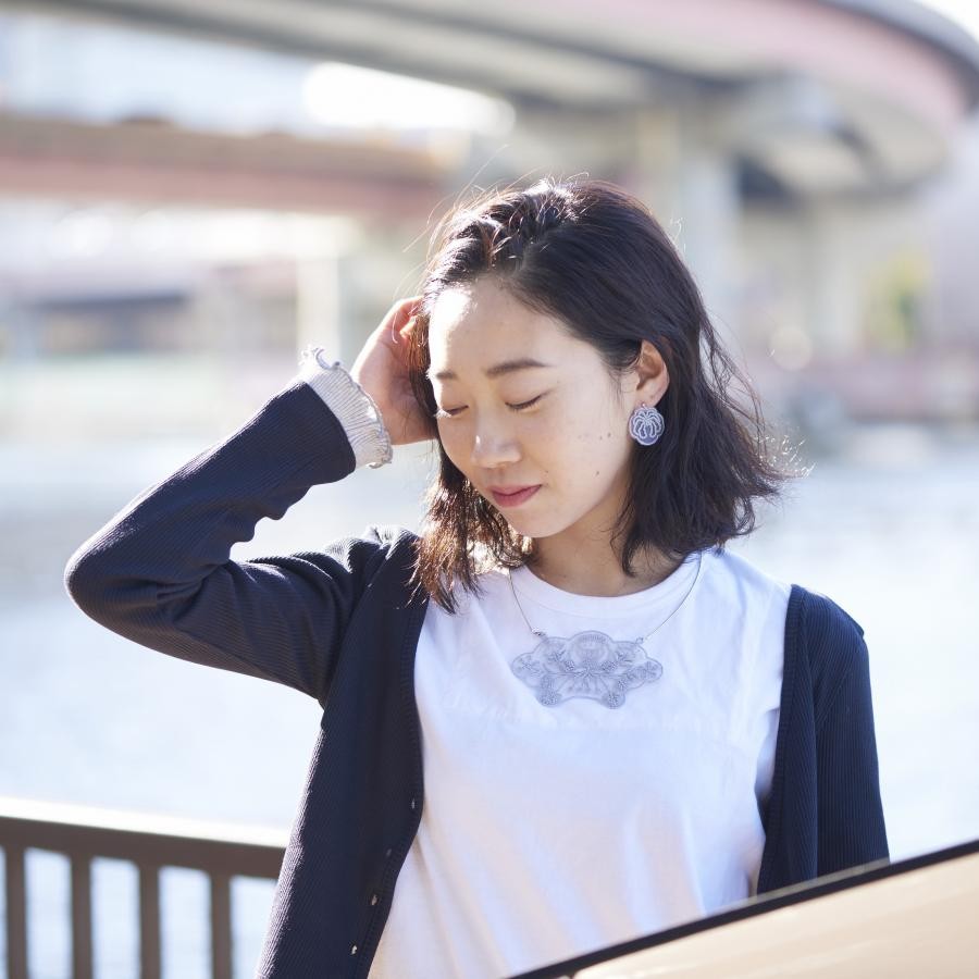 【ブランドBOX付き】T1-LN-WH / GR (Lilou Necklace)