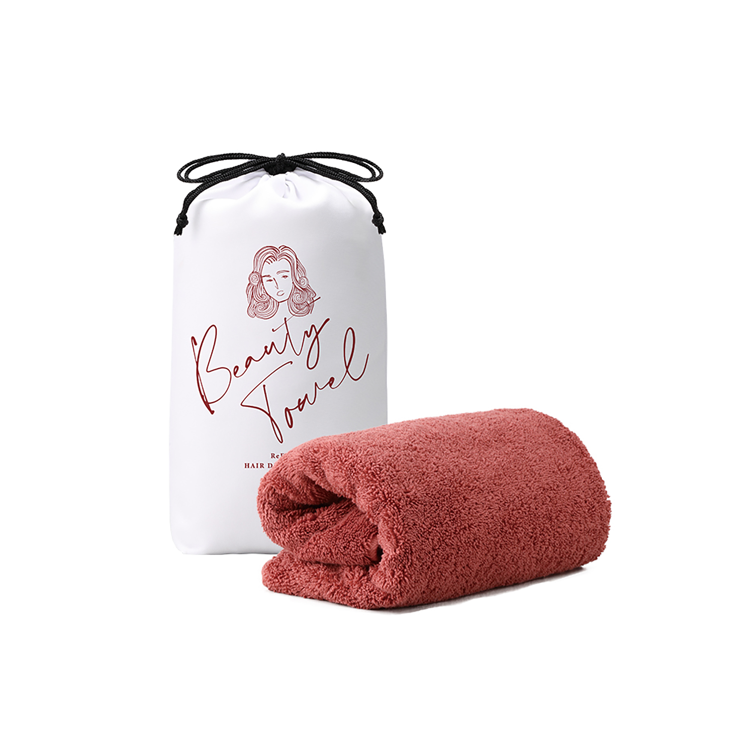 ReFa HAIR DRY TOWEL（深赤）