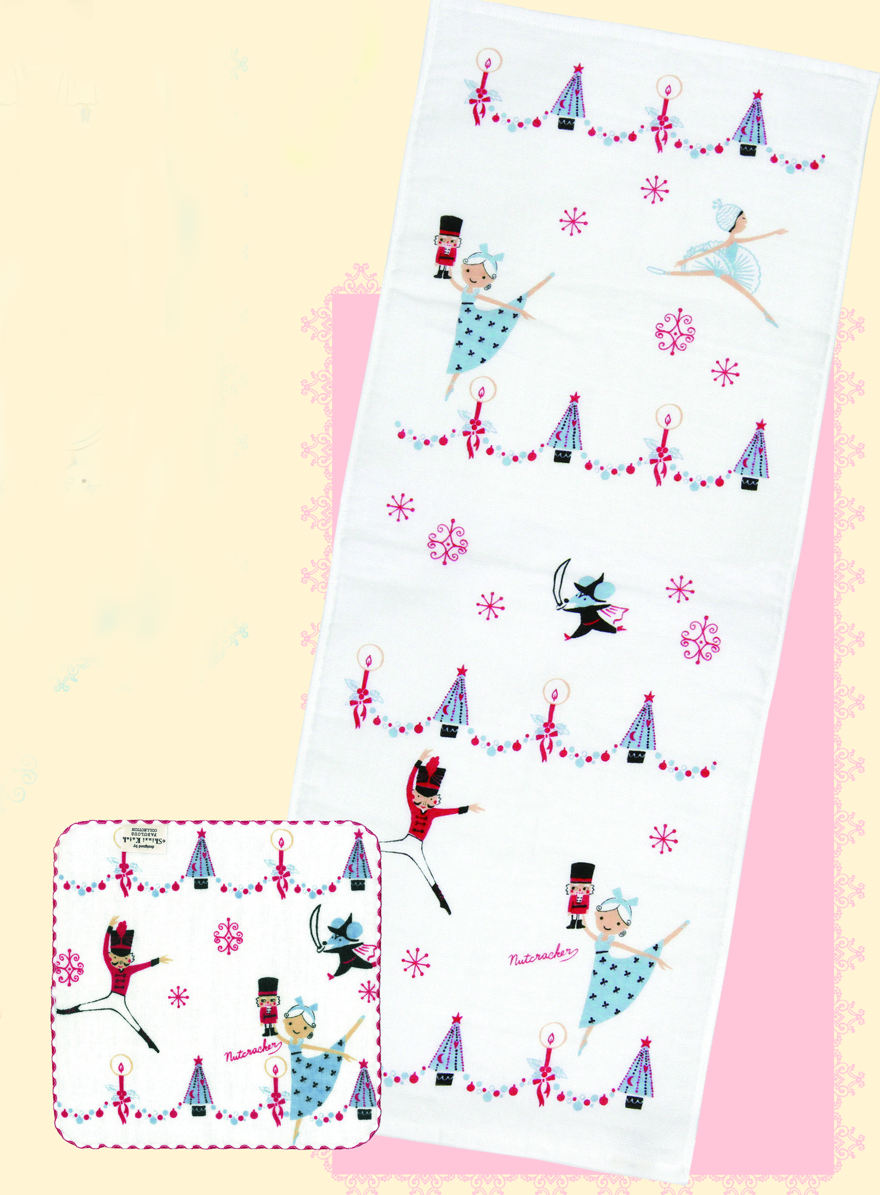 バレエ発表会タオルセット（フェイスタオル+タオルチーフ）