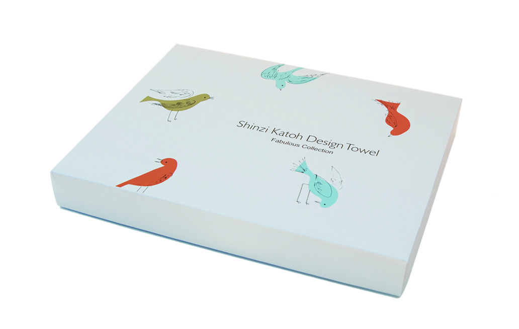 プチプチフードバスタオルセット（フードバスタオル＋タオルチーフ）化粧箱入り