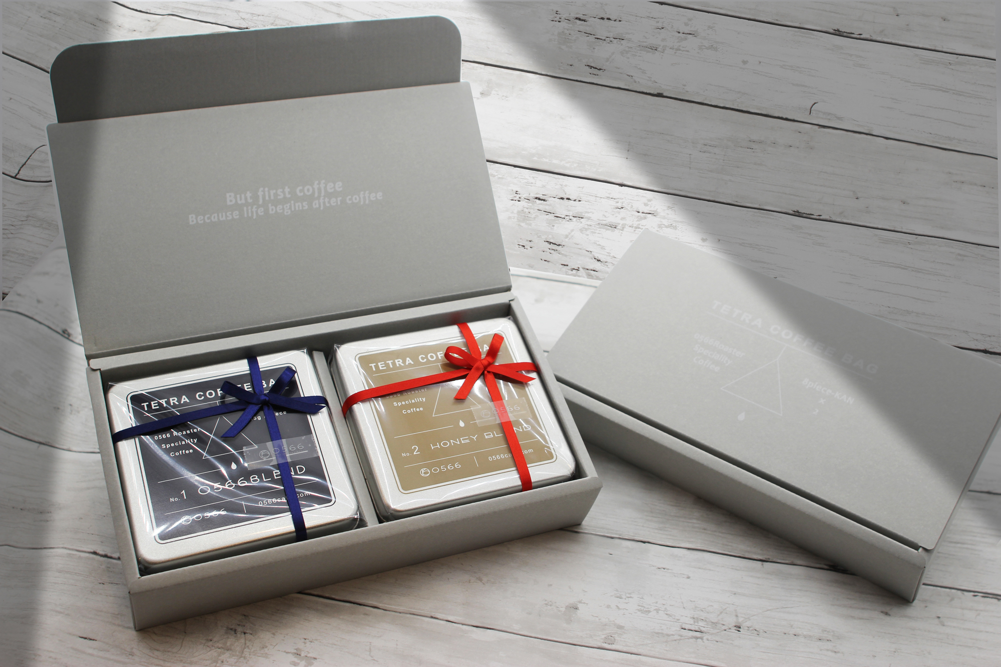 テトラコーヒーバッグ 缶ギフト「0566ブレンド＋ハニーブレンド」