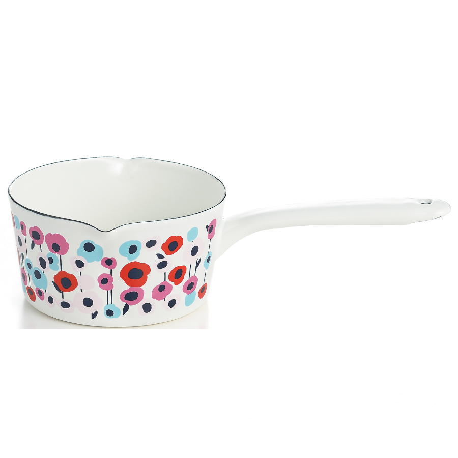 ホーロー両口ミルクパン15cm