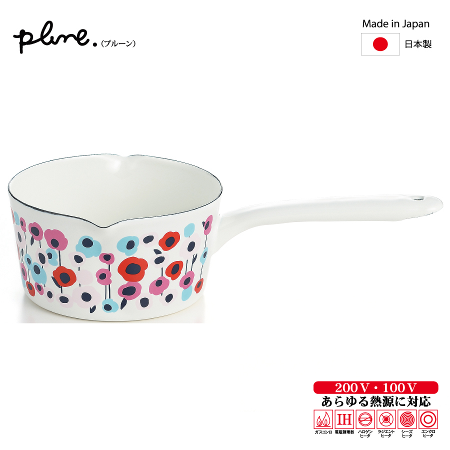 ホーロー両口ミルクパン15cm