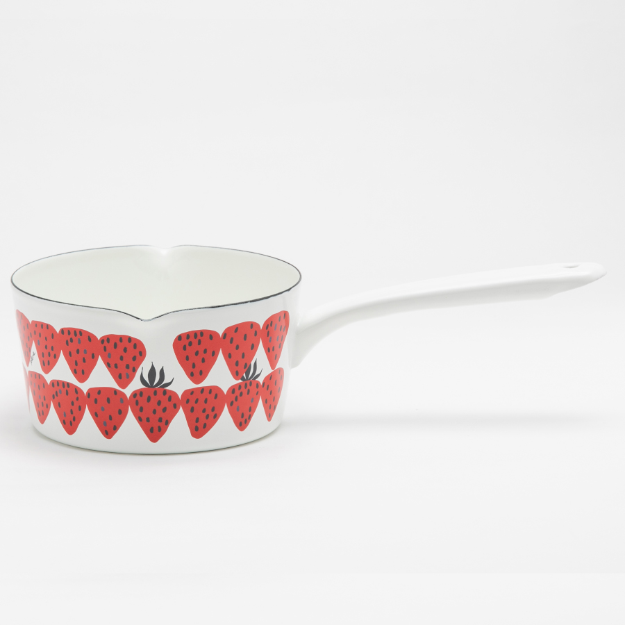 ホーロー両口ミルクパン15cm