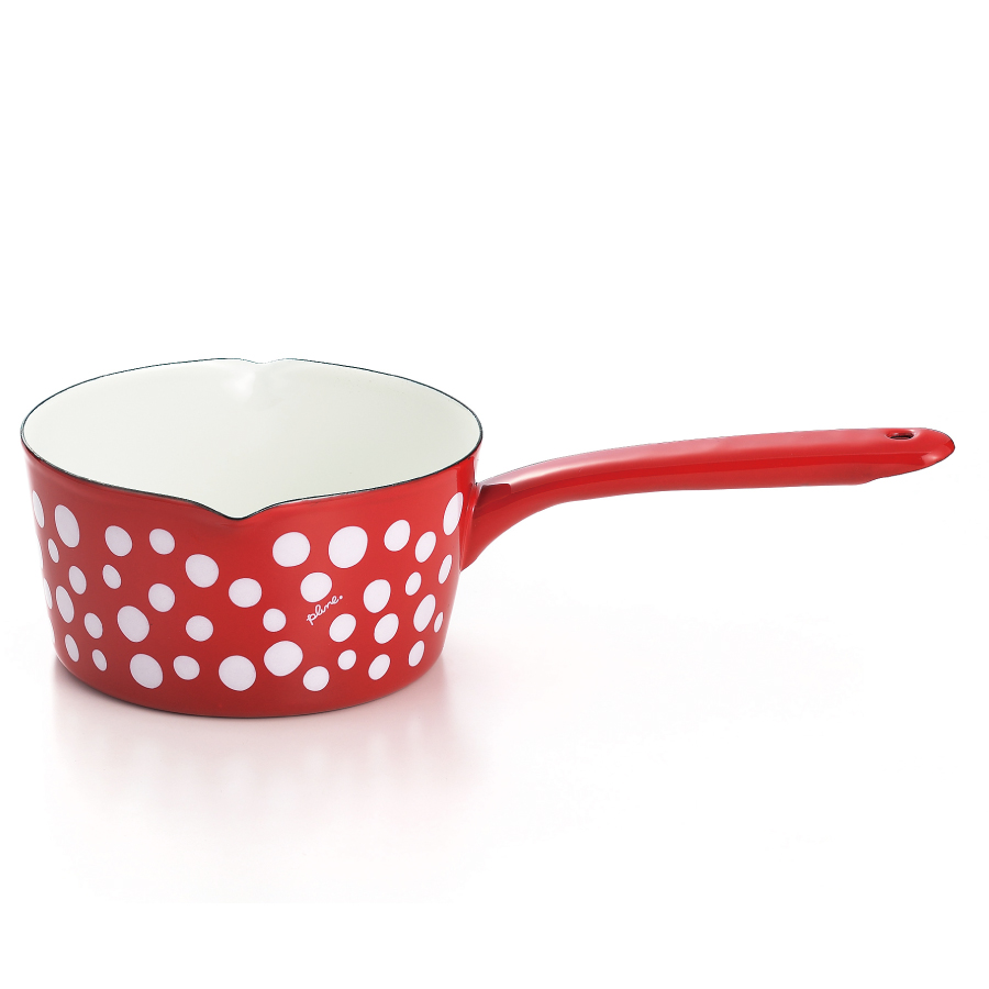 ホーロー両口ミルクパン15cm