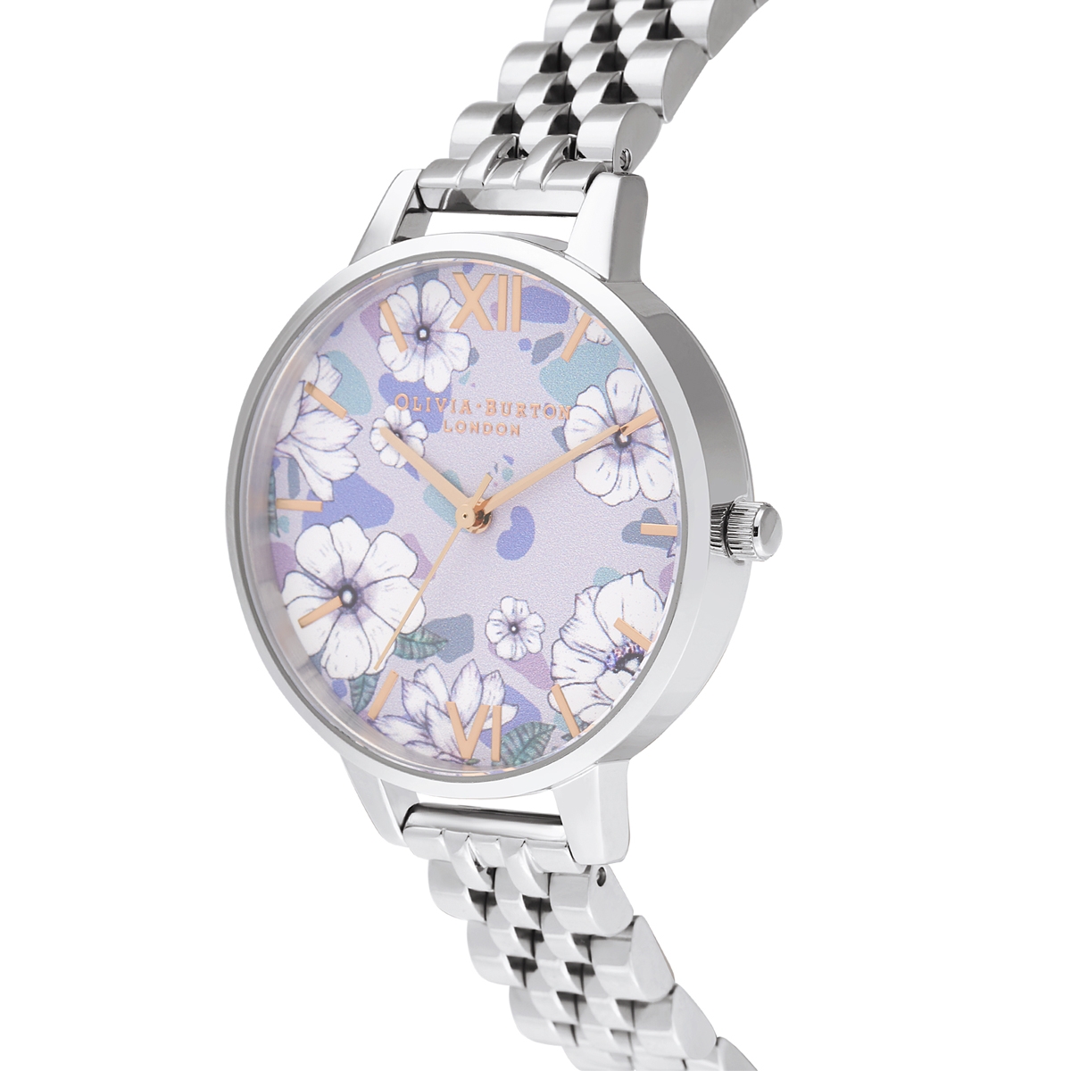 グルービー ブルームズ ローズゴールド ＆ シルバー ブレスレット