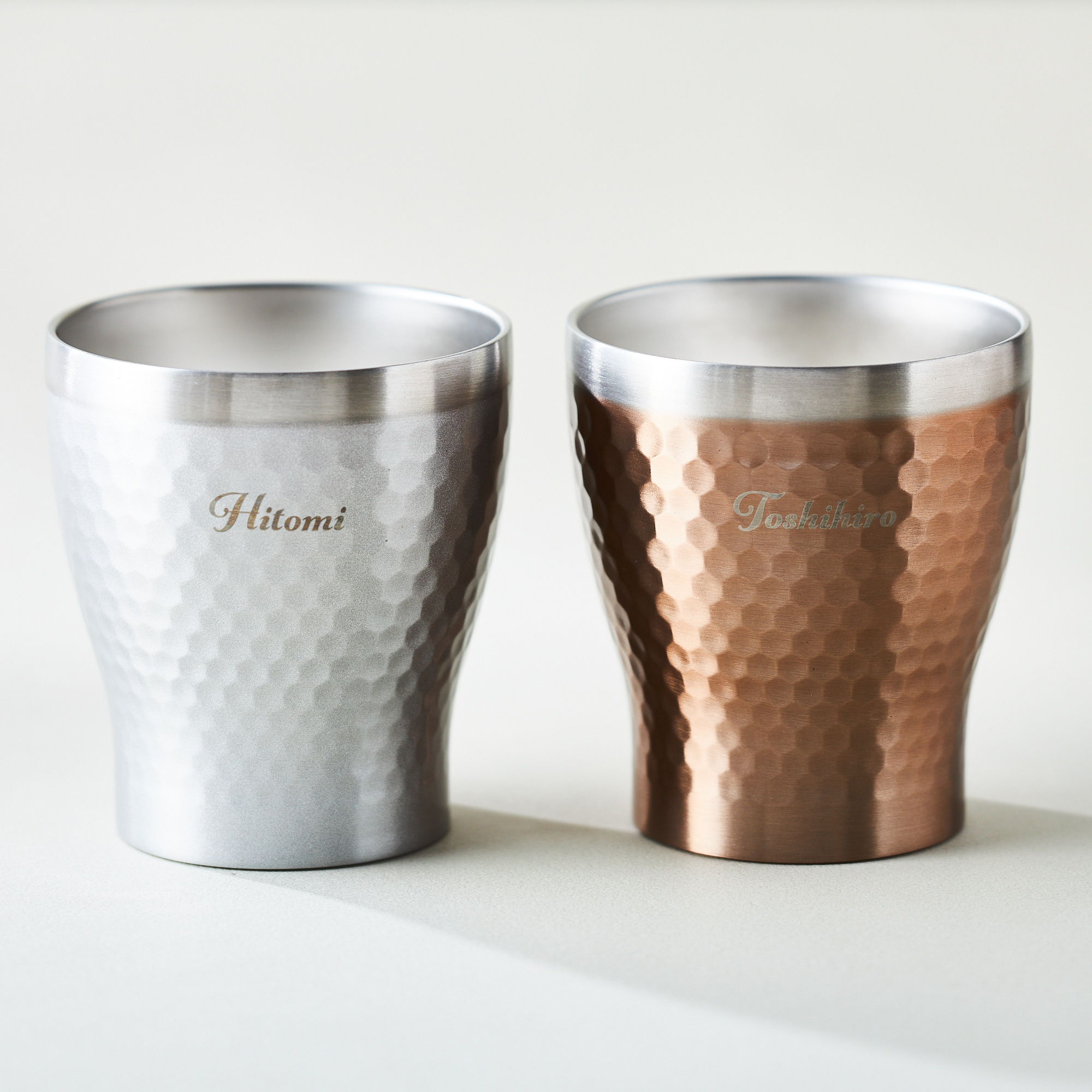 【ペア名入れギフト】メタルサーモロックカップ