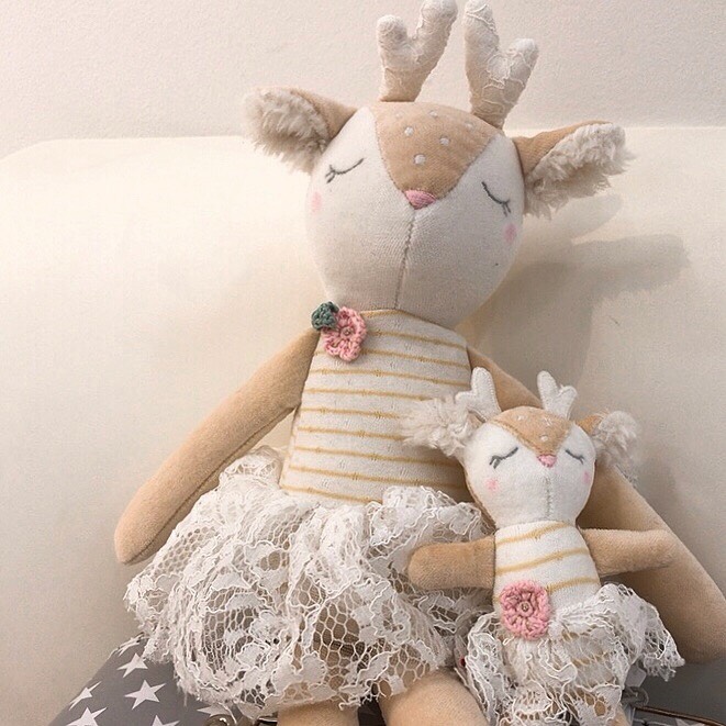 COTTON VELVET DEER（ベルベットディア　レーススカート）