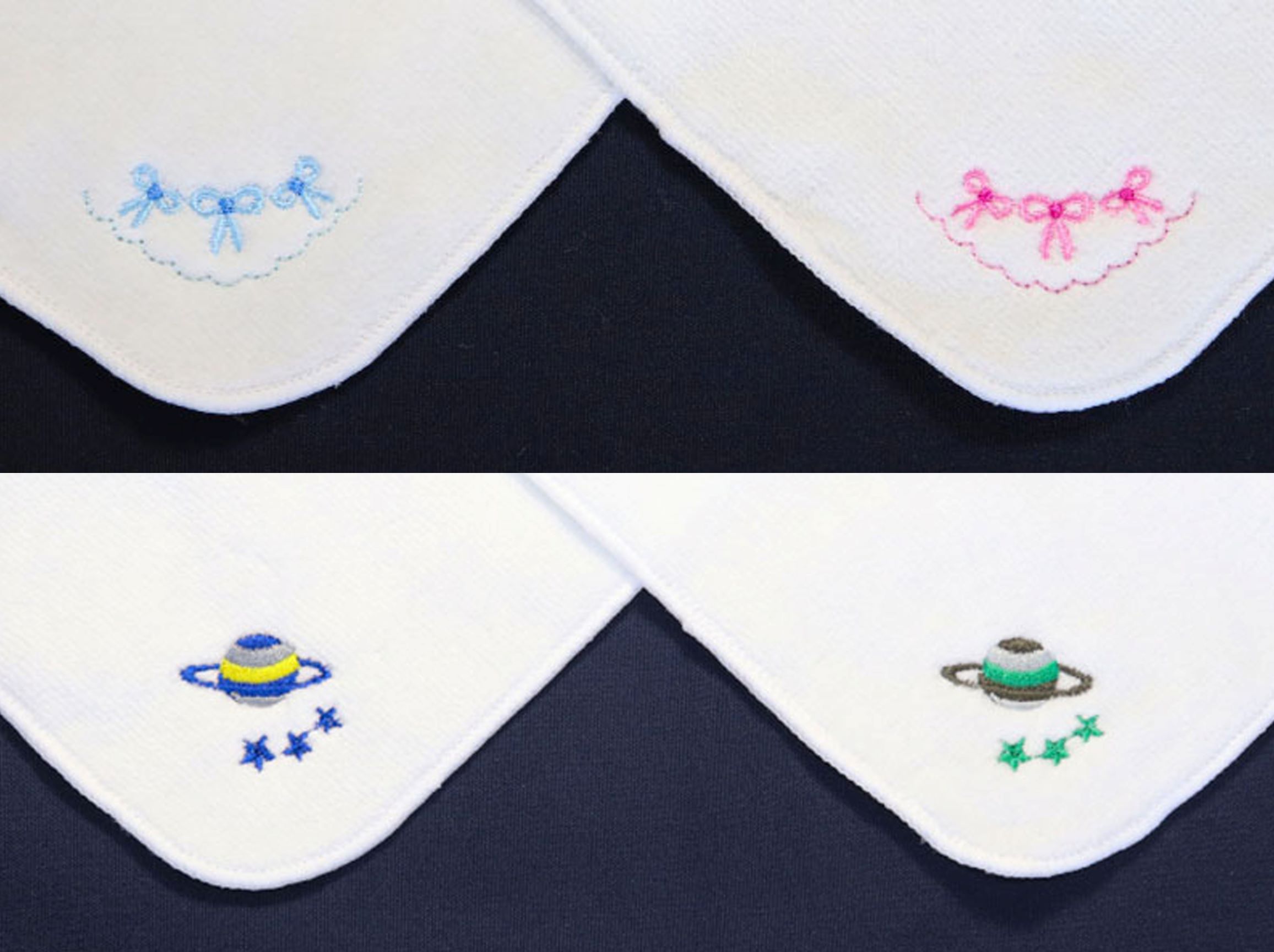 刺繍入り今治タオルハンカチ＆ミニティッシュケースセット