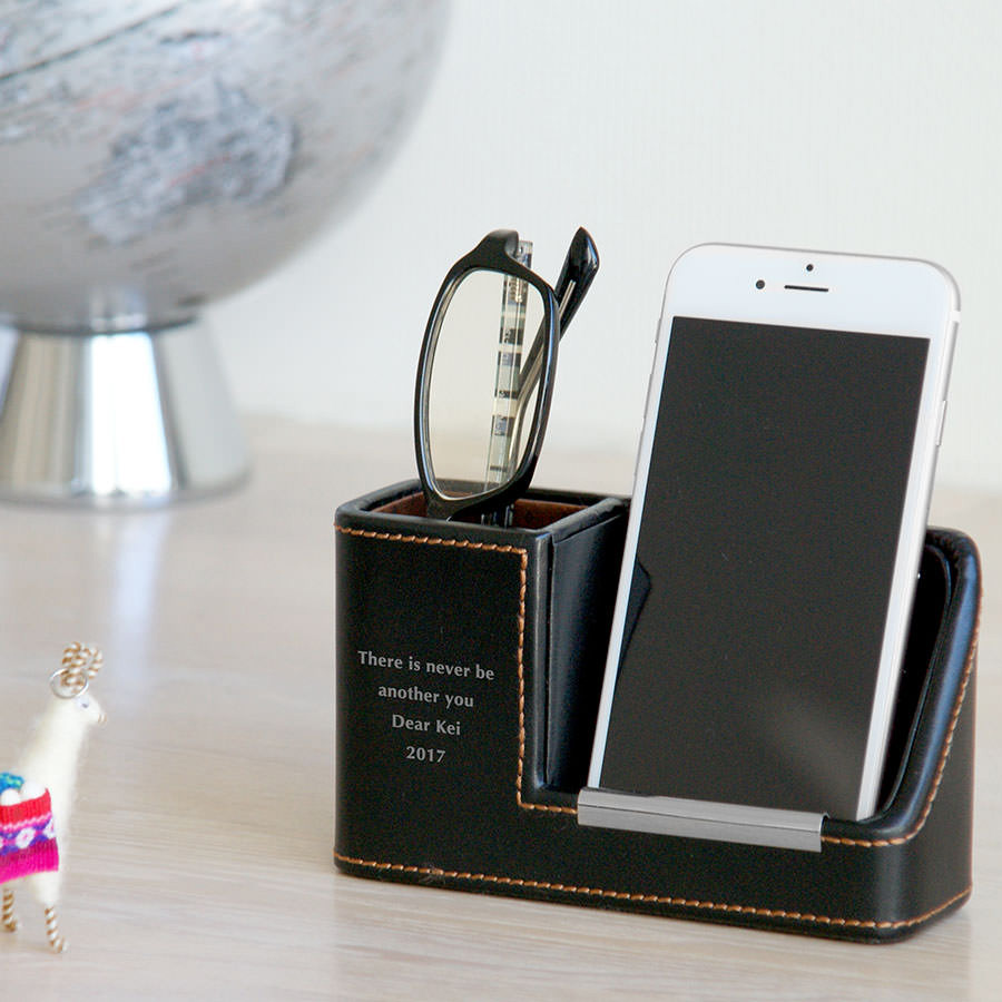 モバイル＆メガネスタンド ブラック