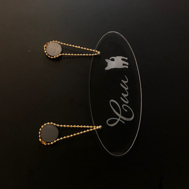 ペットネームプレートオーバル