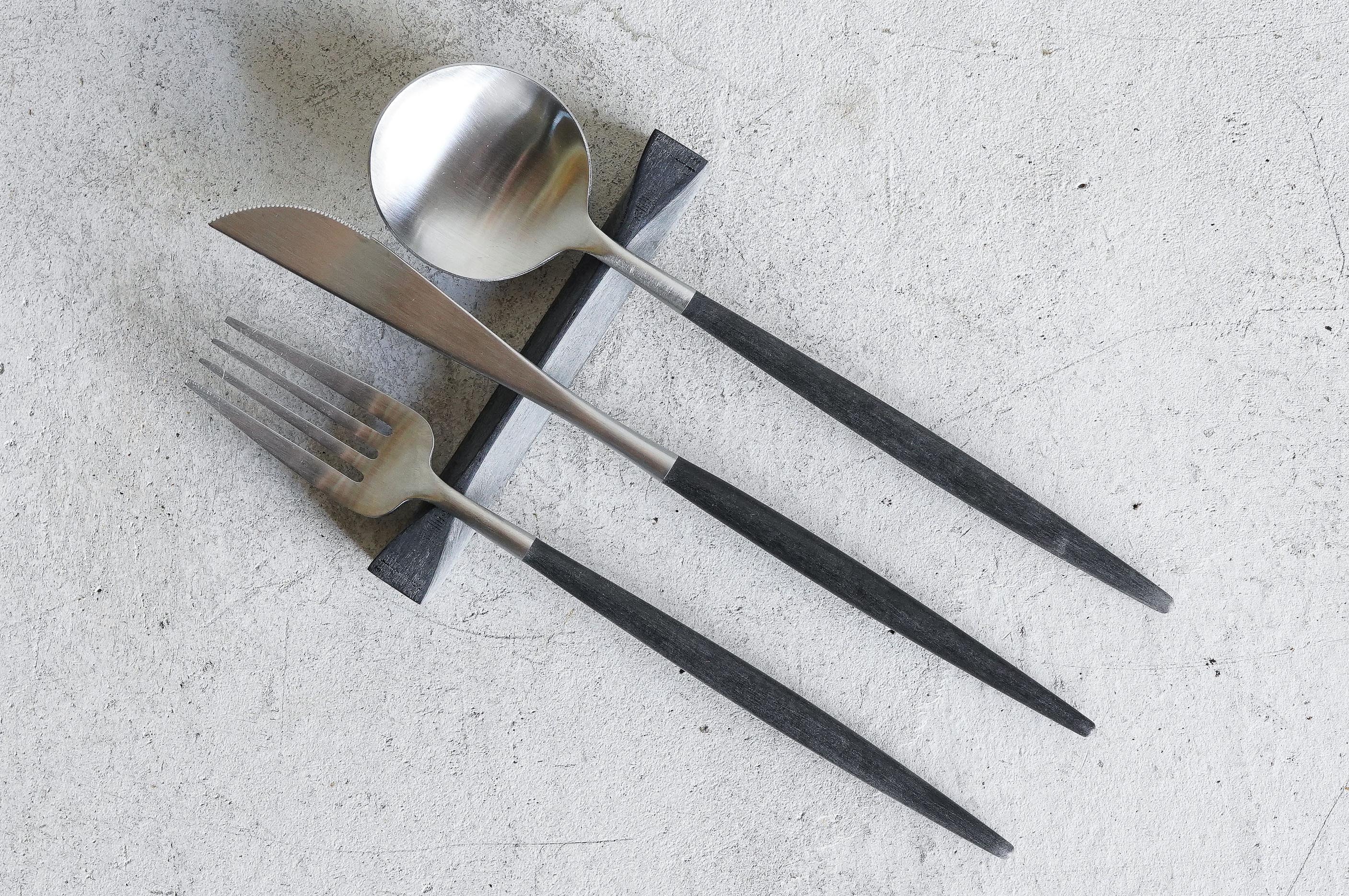 SMサイズ　（フォーク＋スプーンスタンド）６個セットケース付き