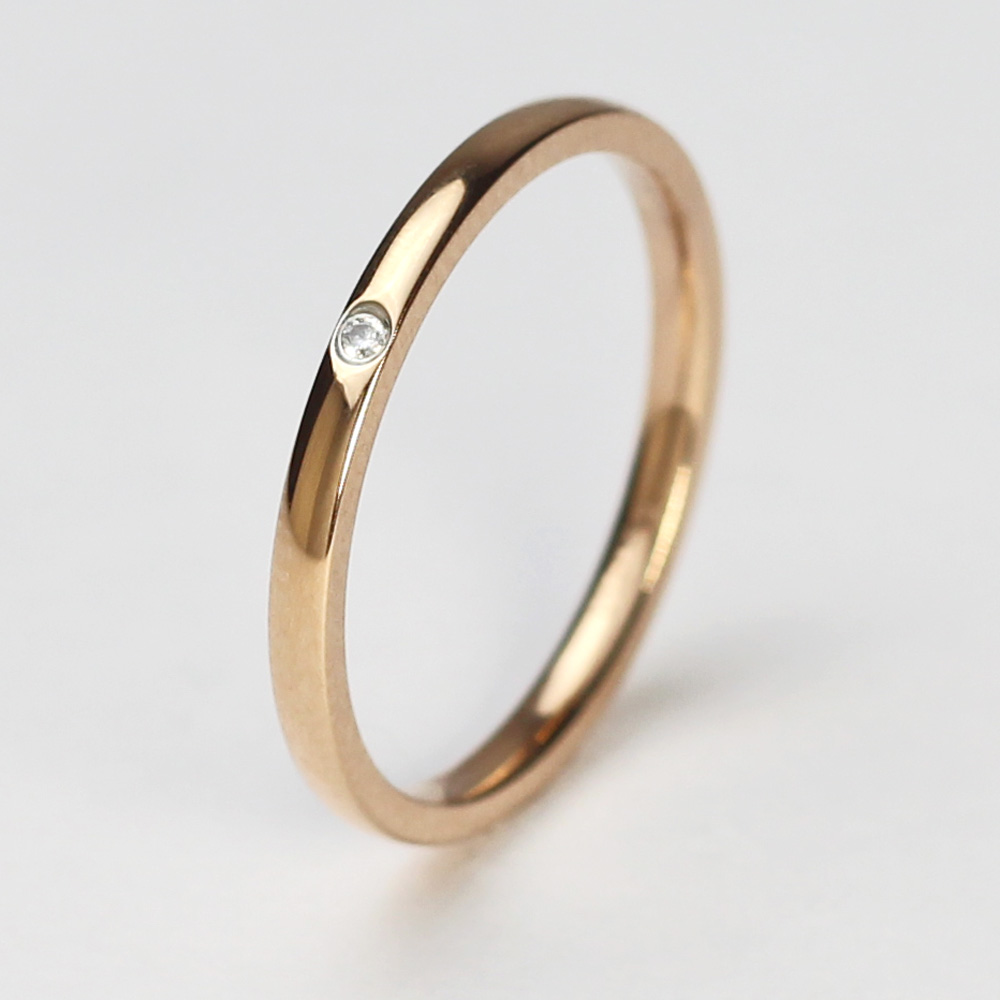 ステンレス 一粒リング