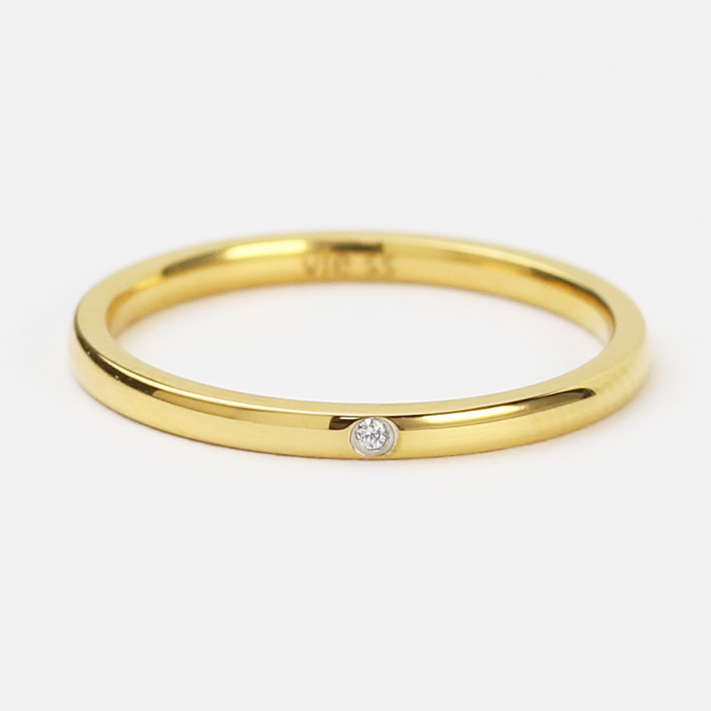 ステンレス 一粒リング