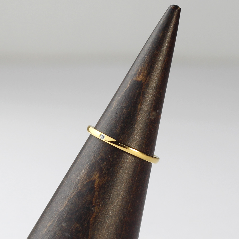 ステンレス 一粒リング