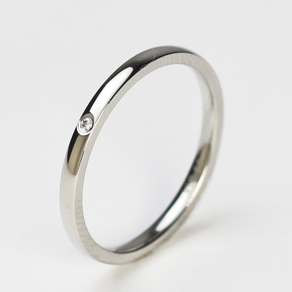 ステンレス 一粒リング