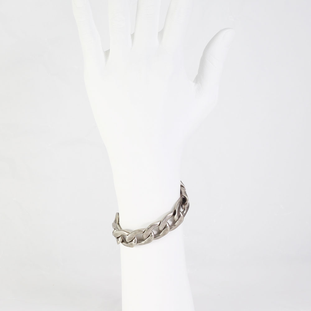 ビックシルエット アレルギーフリー ステンレスチェーンブレスレットB1319