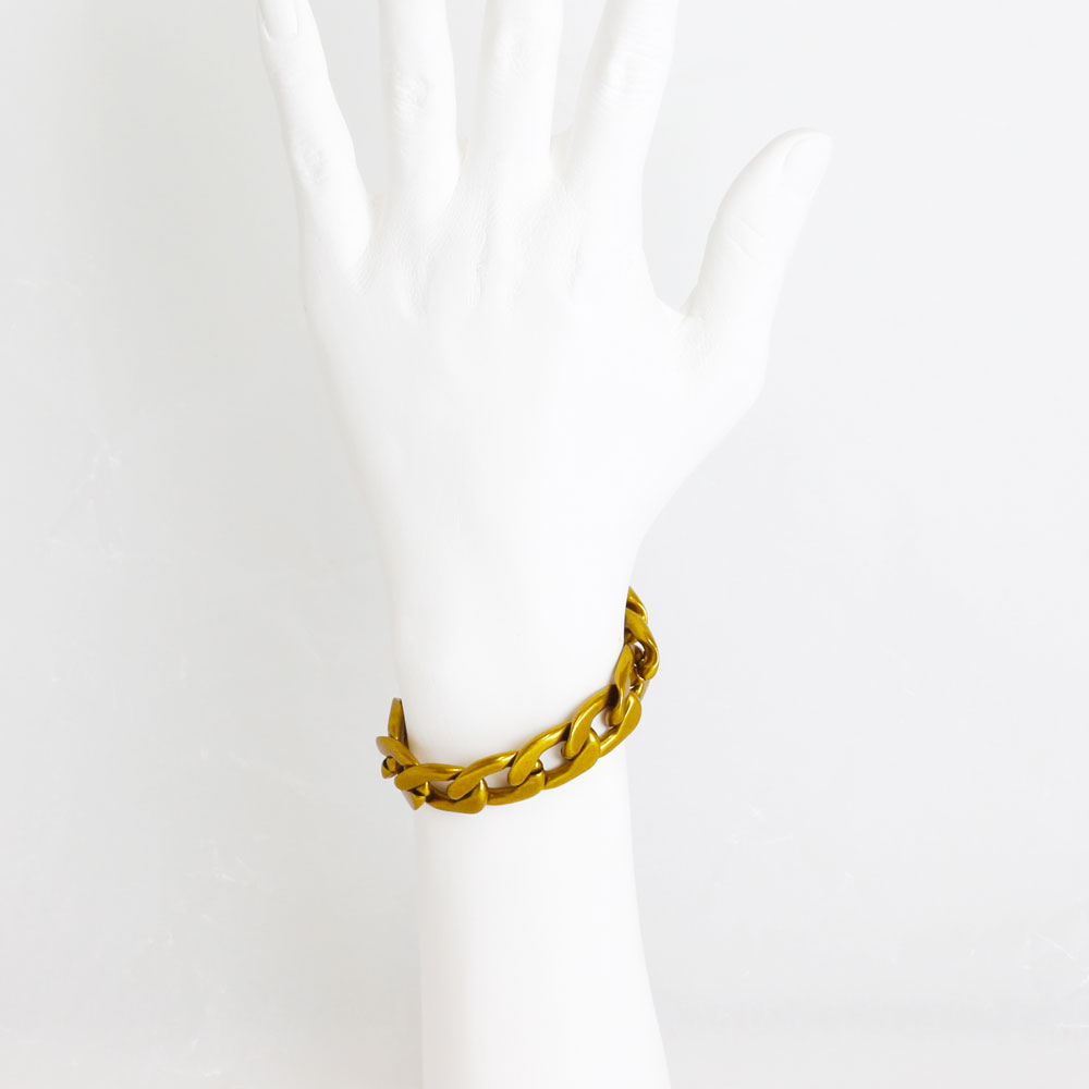 ビックシルエット アレルギーフリー ステンレスチェーンブレスレットB1319