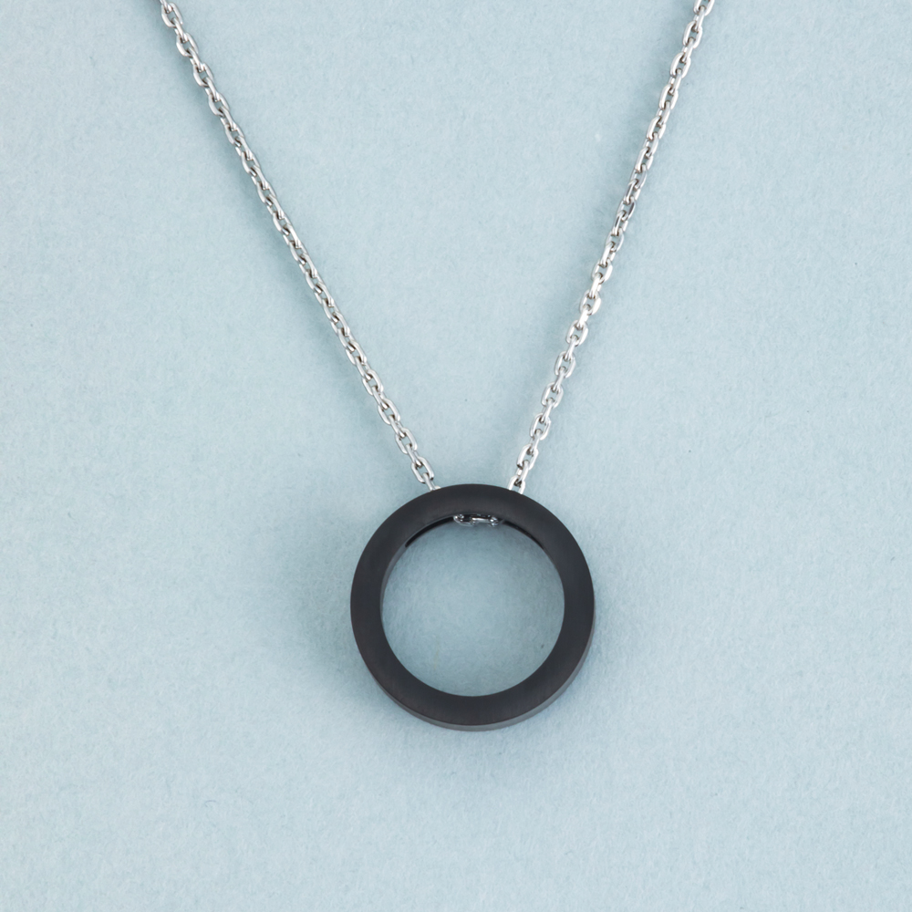 スクエアデザイン 2collar アレルギーフリー ステンレスネックレス N1292