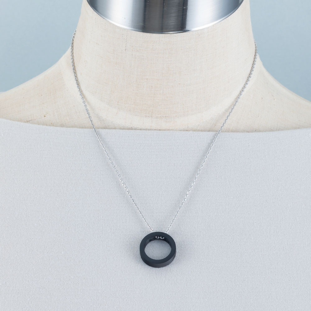 スクエアデザイン 2collar アレルギーフリー ステンレスネックレス N1292
