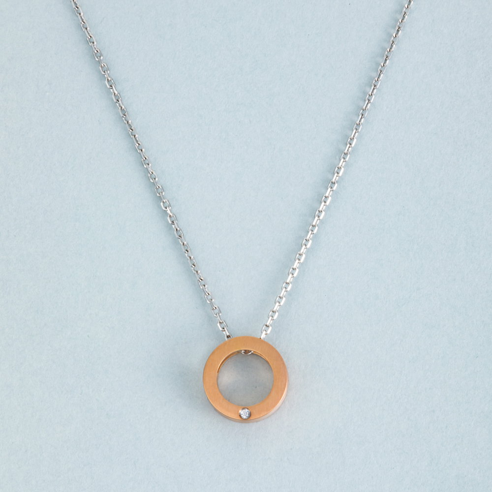 スクエアデザイン 2collar アレルギーフリー ステンレスネックレス N1292