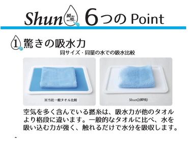 ShunQ（瞬吸）フェイスタオル　2枚組