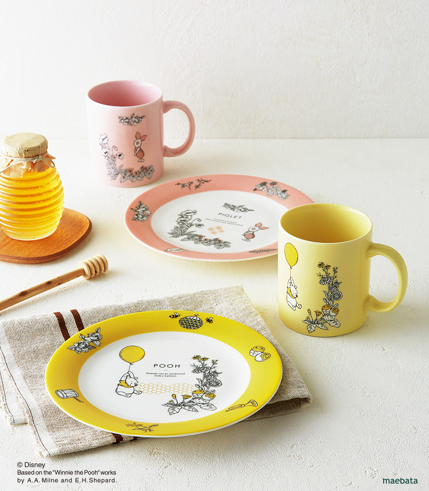 くまのプーさん D-WP25 ペアマグ＆プレート