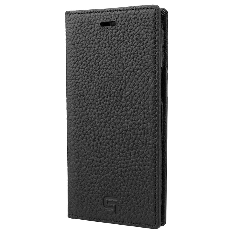 Shrunken-calf Leather Book Case for iPhone 12 mini | GRAMAS