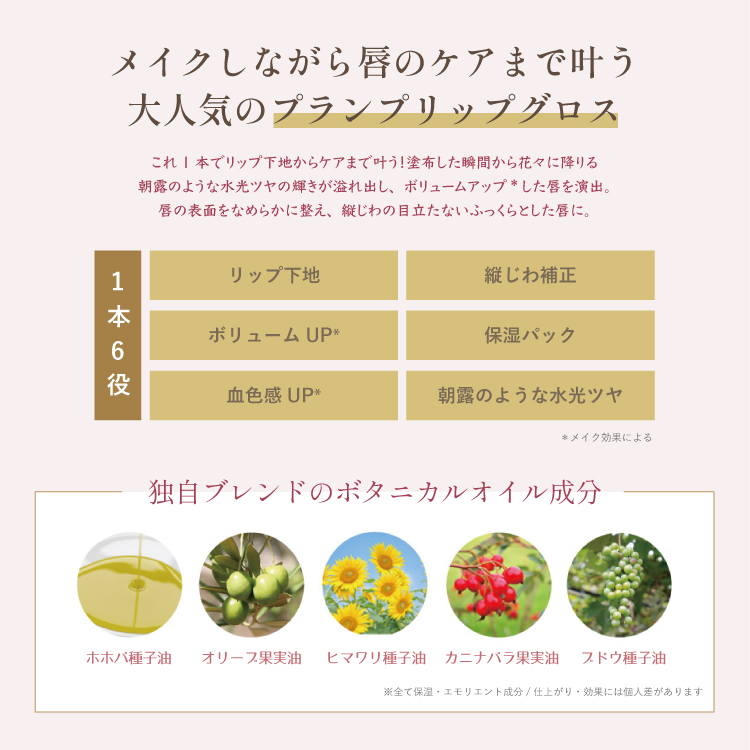 【名入れ】フラワーリップグロス