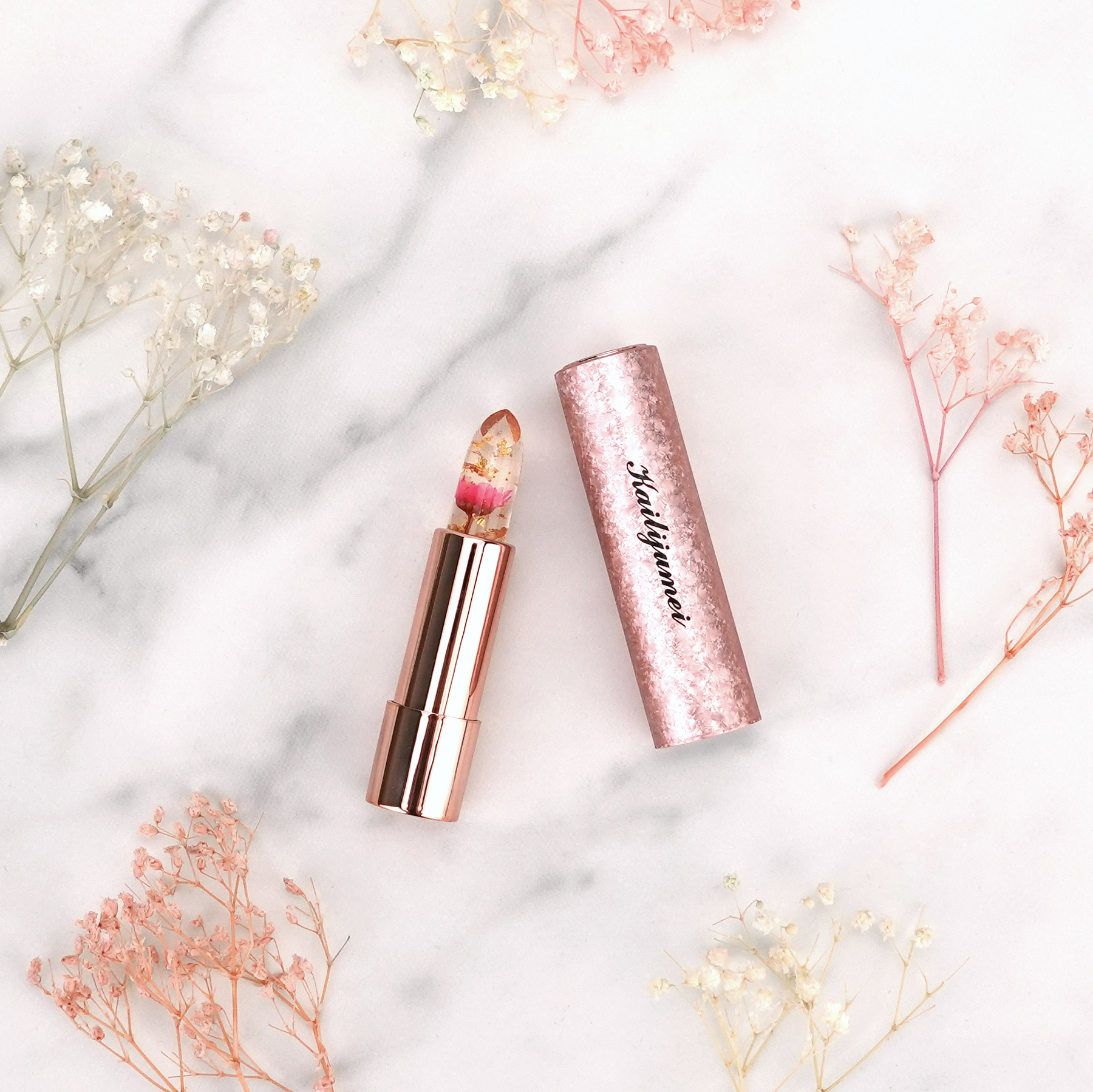 【名入れギフト】カイリジュメイ フラワーティントリップ［日本限定ピンクゴールドパッケージ］