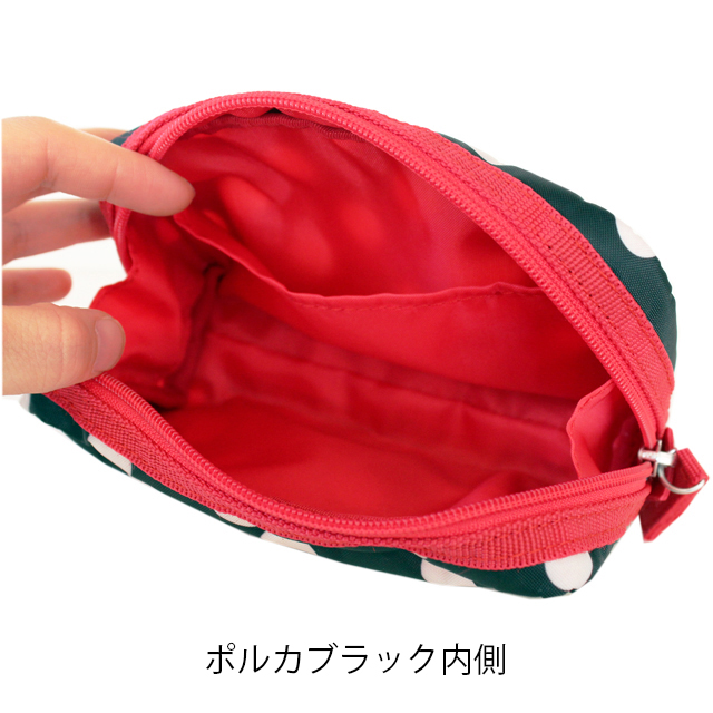 シングルファスナーポーチ