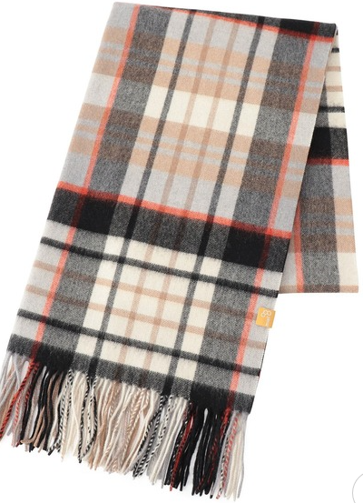 miel 60*200 ｶｼﾐﾔ100%ﾀｰﾀﾝﾁｪｯｸストール