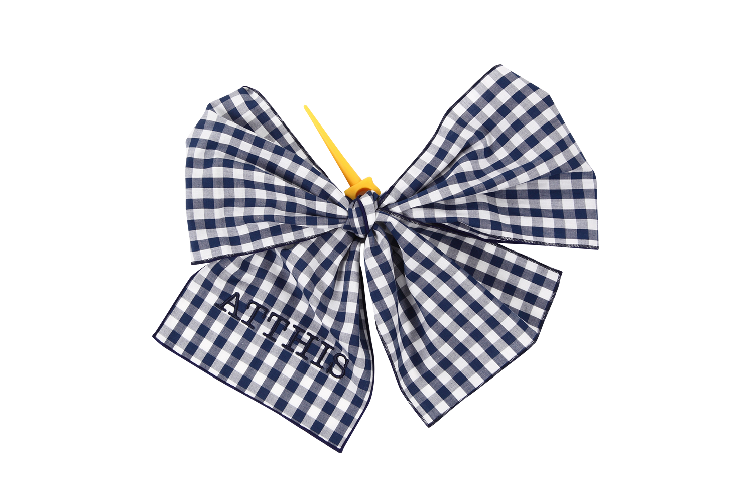 Ribbon gingham check blue
