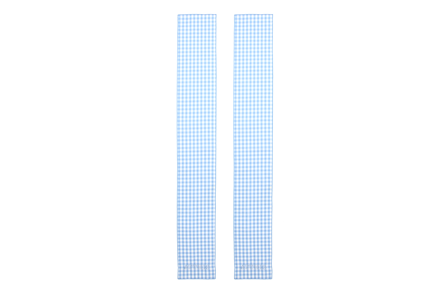 Ribbon gingham check sky blue