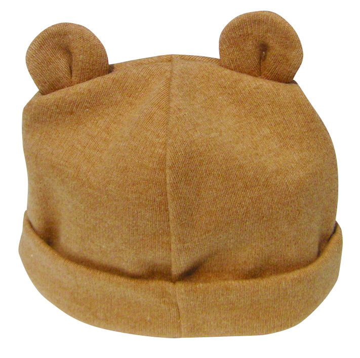 オーガニックコットン　くまさん帽子/タオルスタイセット（各1枚）