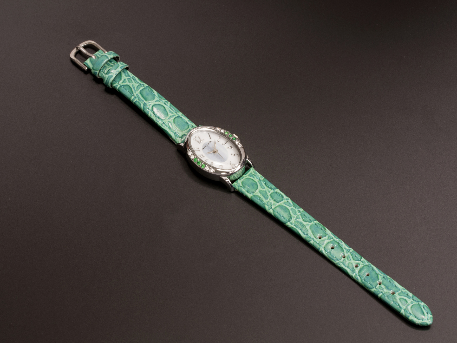 腕時計 ソーラー 天然石6P レディース