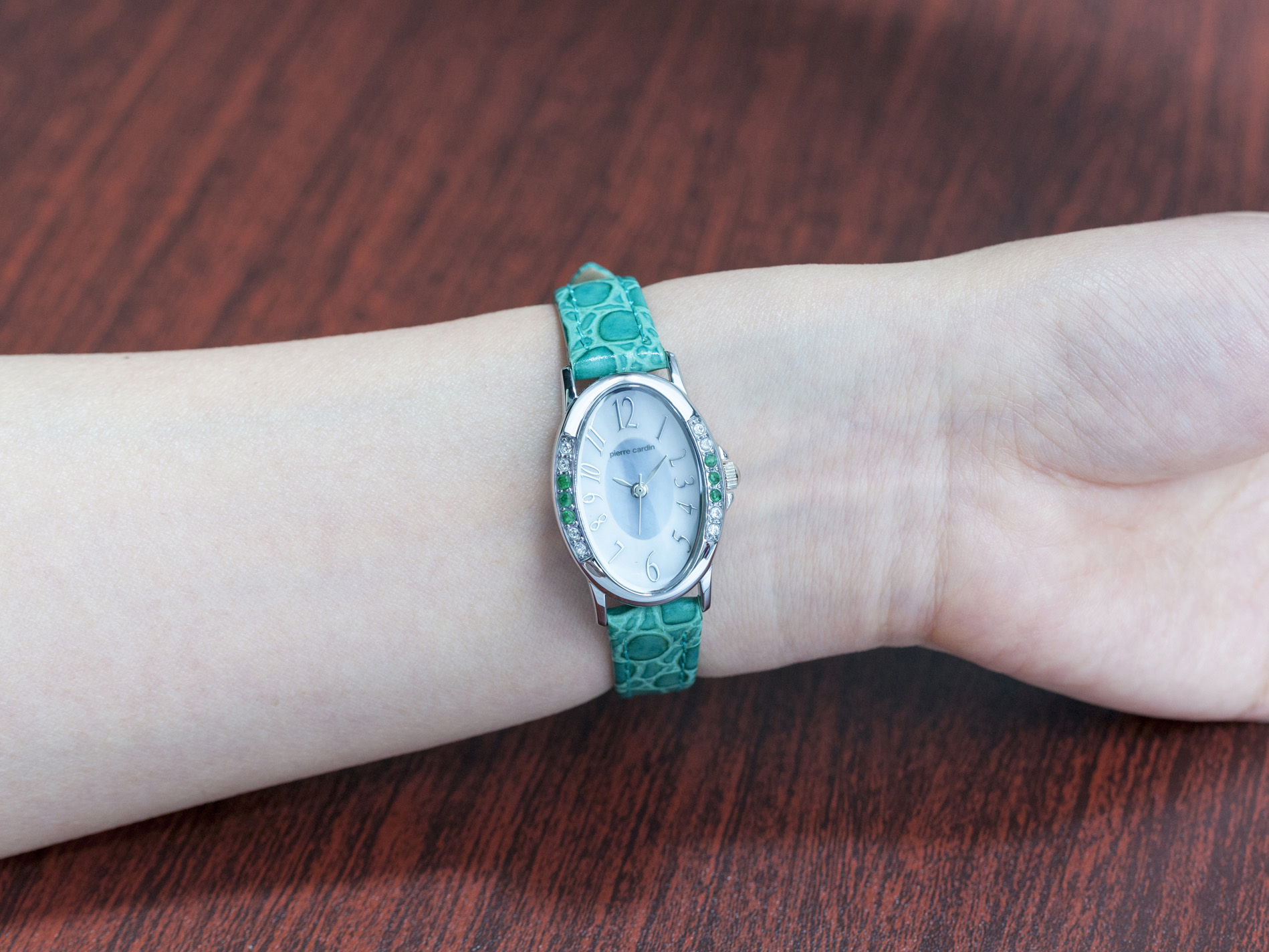 腕時計 ソーラー 天然石6P レディース