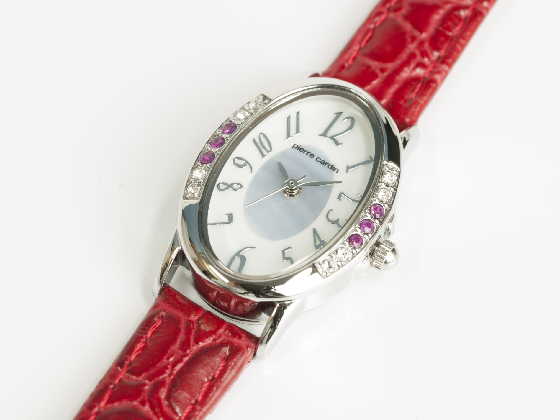 腕時計 ソーラー 天然石6P レディース