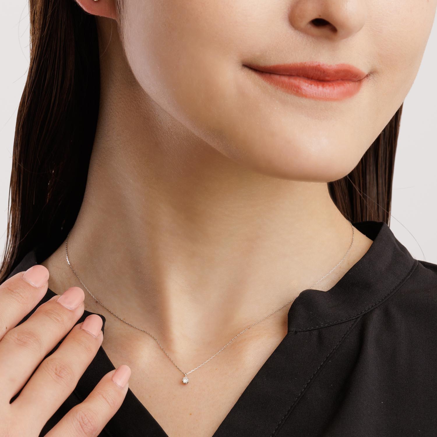 プラチナ ダイヤモンドネックレス