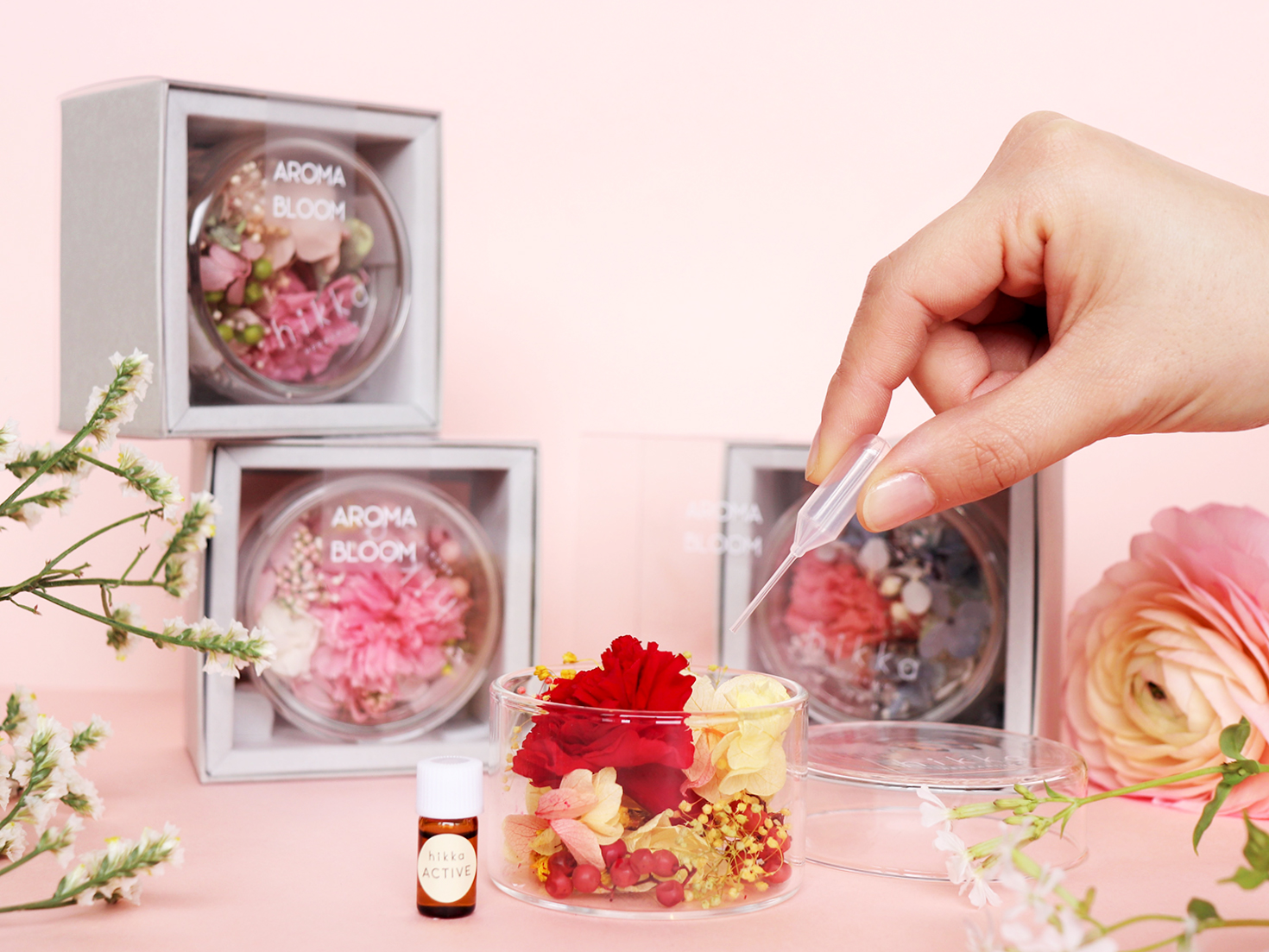 【母の日】aroma bloom カーネーションハーフポット Sセット