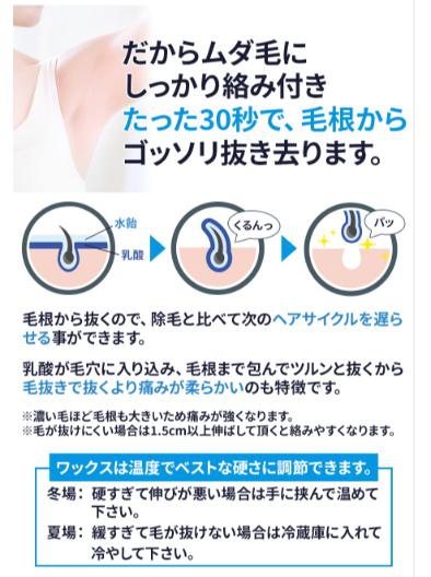 無添加脱毛ワックス