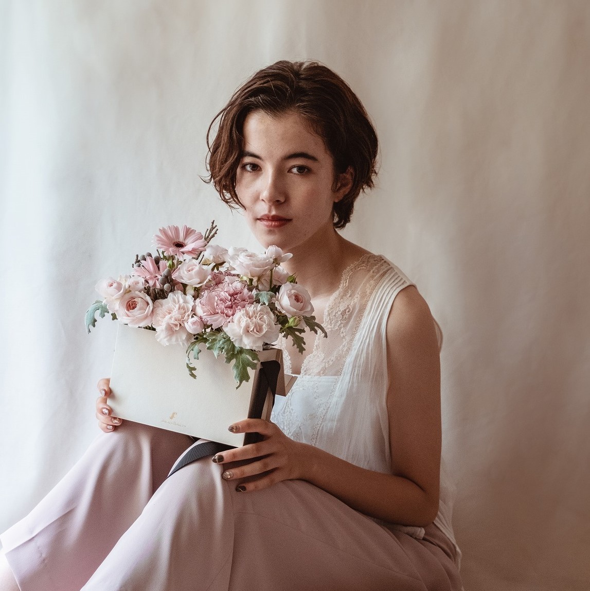 Flower BAG Pink／フラワーバッグアレンジ　ピンク