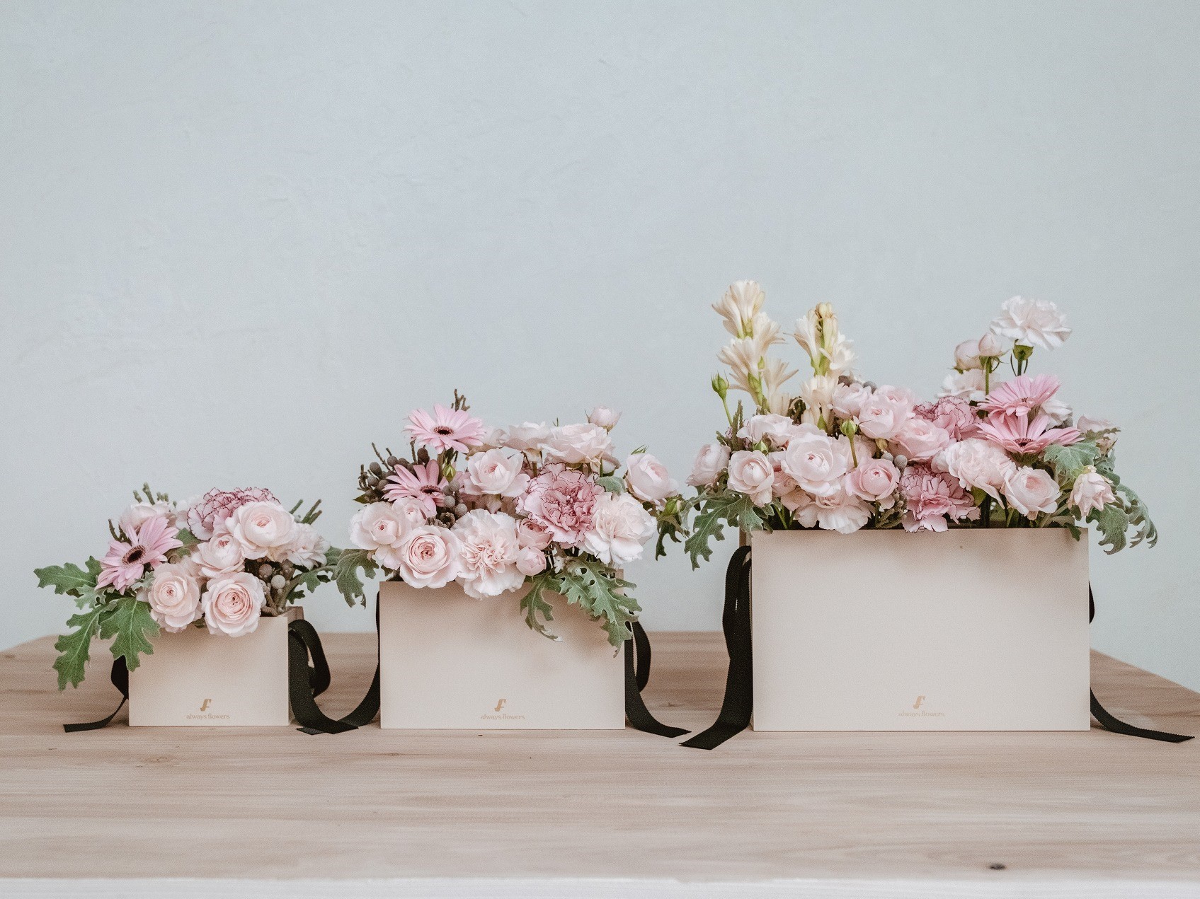 Flower BAG Pink／フラワーバッグアレンジ　ピンク