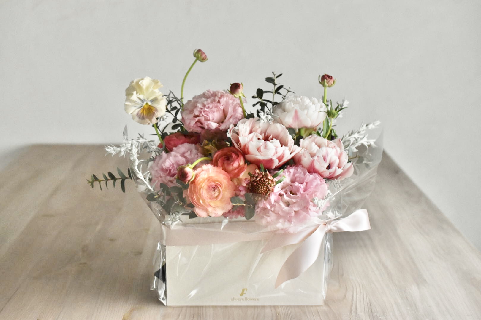 Flower BAG Pink／フラワーバッグアレンジ　ピンク