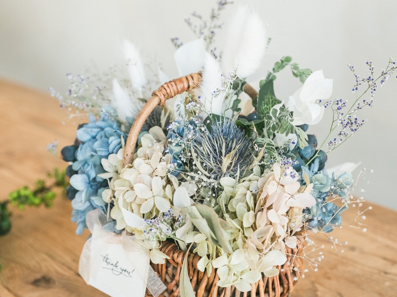 フラワーバスケット　ドライフラワー
